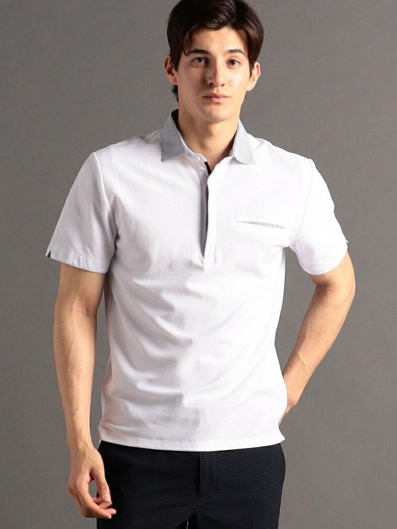 楽天市場】【SALE／40%OFF】Flower collar 半袖ポロシャツ MONSIEUR