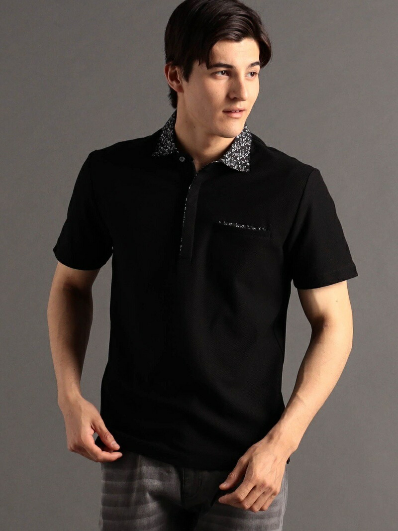 楽天市場】【SALE／40%OFF】Flower collar 半袖ポロシャツ MONSIEUR