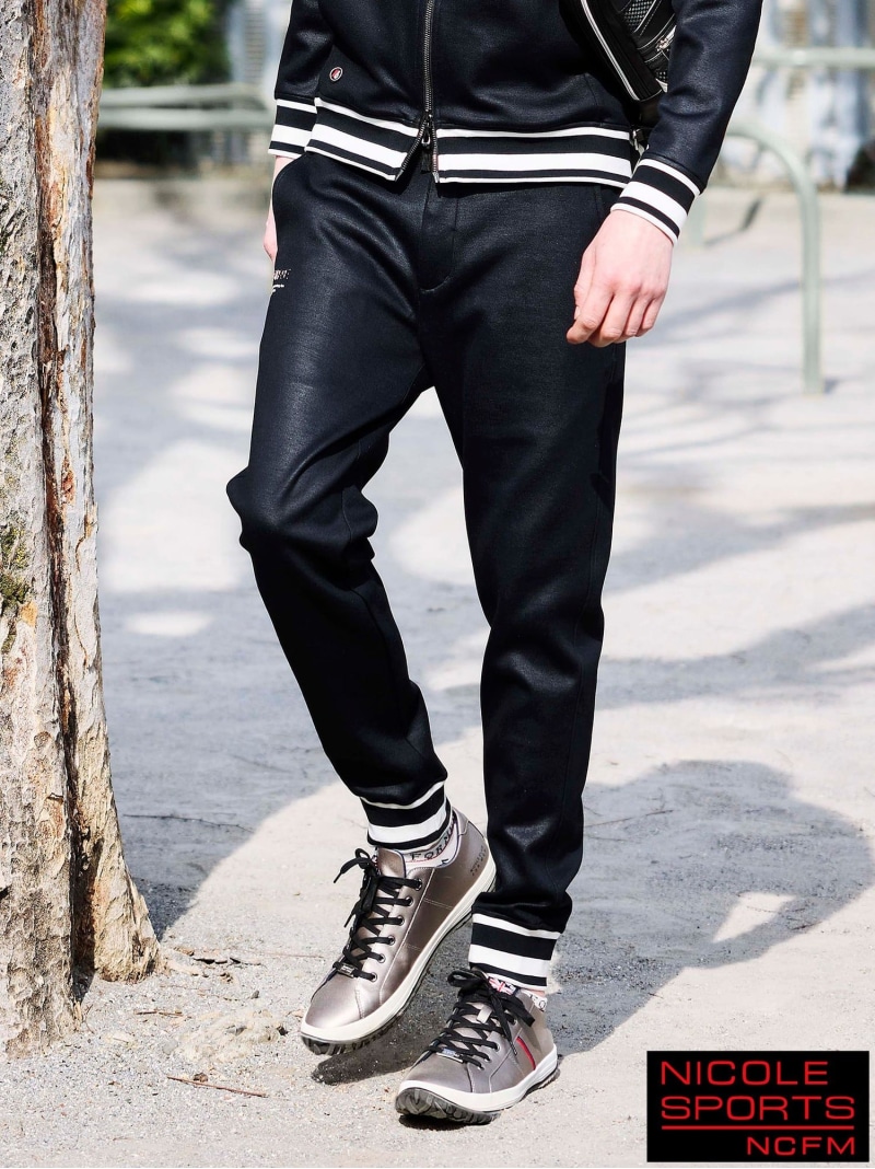 【NICOLE SPORTS】ダンボールニットテックパンツ NICOLE CLUB FOR MEN ニコル パンツ その他のパンツ カーキグリーン ブラック グレー【送料無料】[ Fashion]