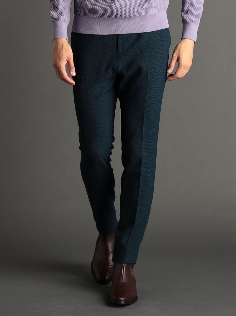 【SALE／40%OFF】【ex/tra】ハニカムジャカード セットアップパンツ MONSIEUR NICOLE ex/tra ニコル パンツ その他のパンツ ブラック ブルー【RBA_E】【送料無料】[ Fashion]