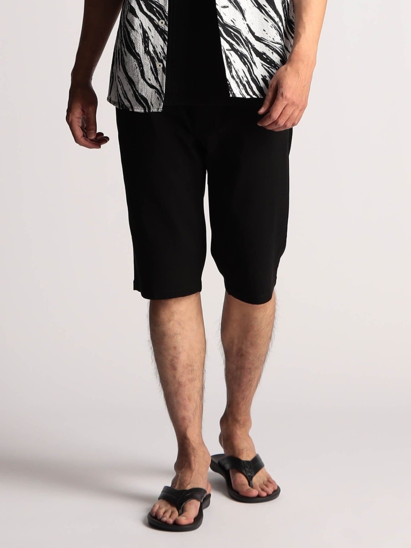 【SALE／30%OFF】ガムストレッチ デザインハーフパンツ NICOLE CLUB FOR MEN ニコル パンツ その他のパンツ ネイビー グレー ブラック ホワイト【RBA_E】【送料無料】[ Fashion]｜NICOLE