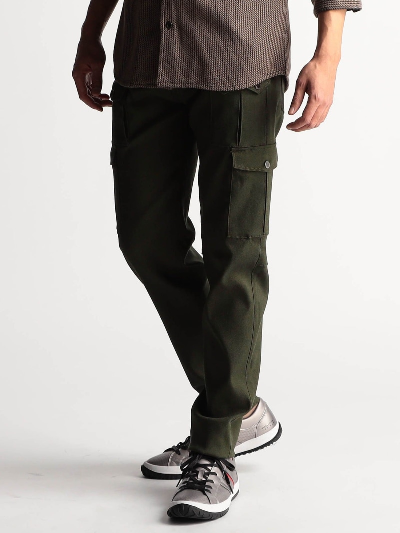 【SALE／37%OFF】ガムストレッチ デザインカーゴパンツ NICOLE CLUB FOR MEN ニコル パンツ カーゴパンツ カーキグリーン グレー ブラック【RBA_E】【送料無料】[ Fashion]｜NICOLE