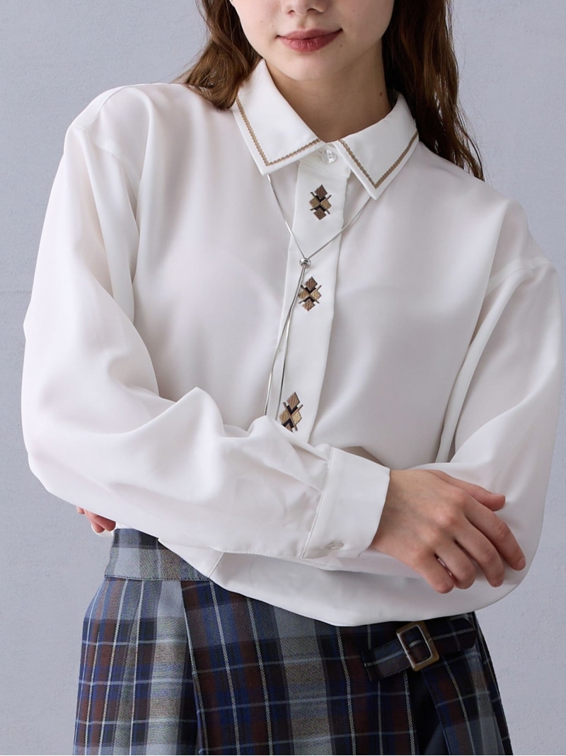 楽天市場】【WALDO】レギュラー衿オーバーシャツ NICOLE white ニコル