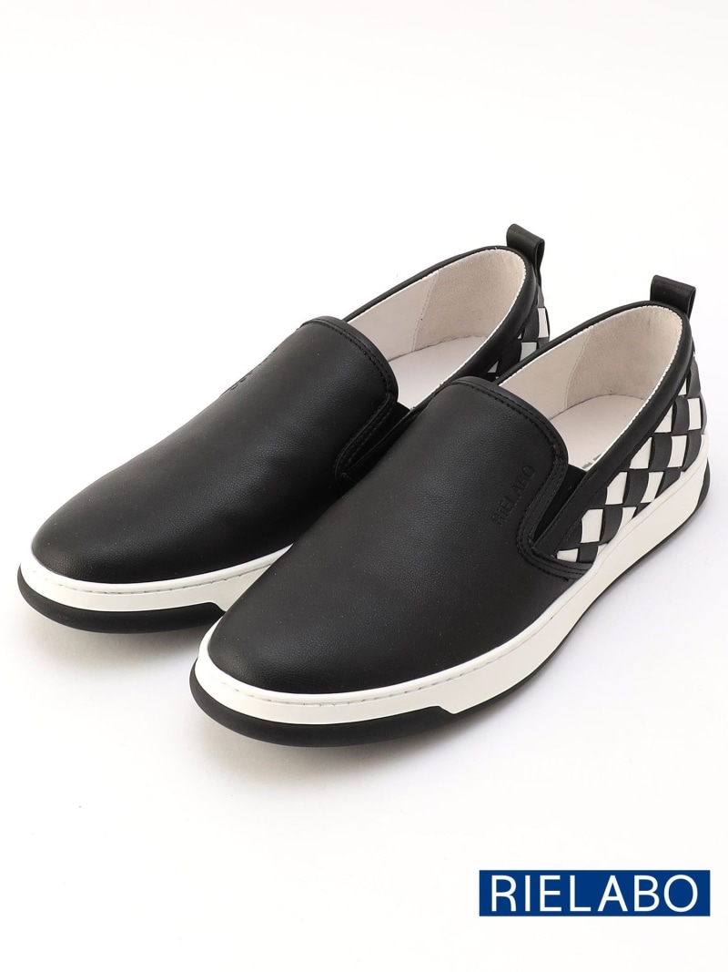 【RIELABO】イントレスリッポンスニーカー NICOLE CLUB FOR MEN ニコル シューズ・靴 スニーカー ホワイト ブラック レッド【送料無料】[ Fashion]