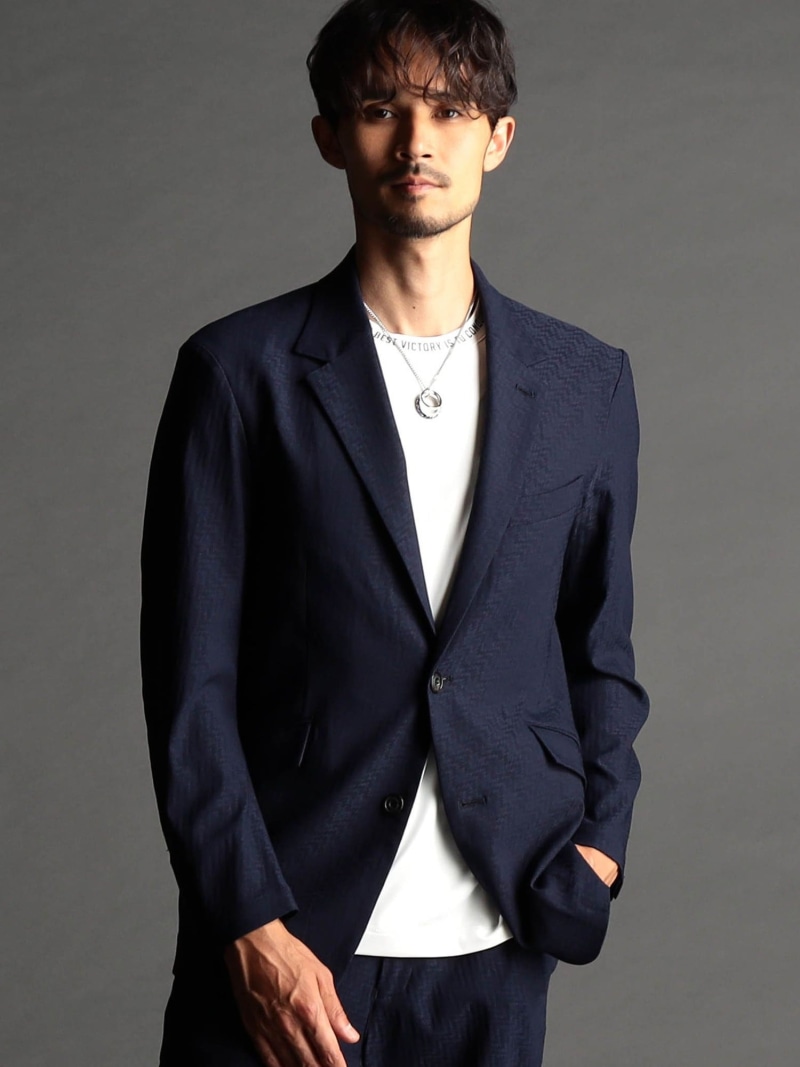 【SALE／55%OFF】アラカルトジャカード ジャケット NICOLE CLUB FOR MEN ニコル ジャケット・アウター その他のジャケット・アウター ブラック ネイビー レッド【RBA_E】【送料無料】[ Fashion]｜NICOLE