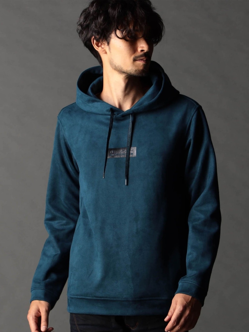 ブラッシュドクロス プルオーバーパーカー NICOLE CLUB FOR MEN ニコル トップス パーカー・フーディー オレンジ ブラウン グレー ブラック ブルー【送料無料】[ Fashion]