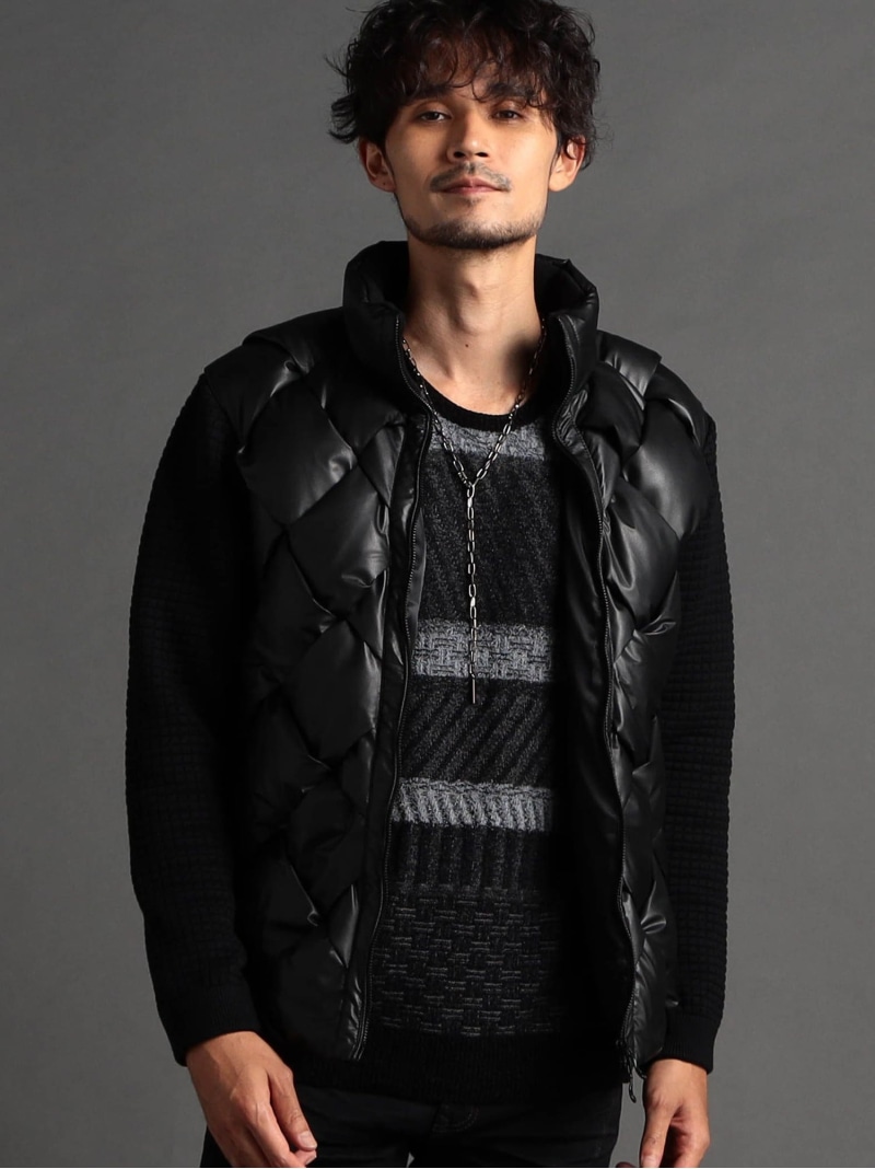 【SALE／73%OFF】イントレパテッド 袖ニットブルゾン NICOLE CLUB FOR MEN ニコル ジャケット・アウター その他のジャケット・アウター レッド【RBA_E】【送料無料】[ Fashion]｜NICOLE