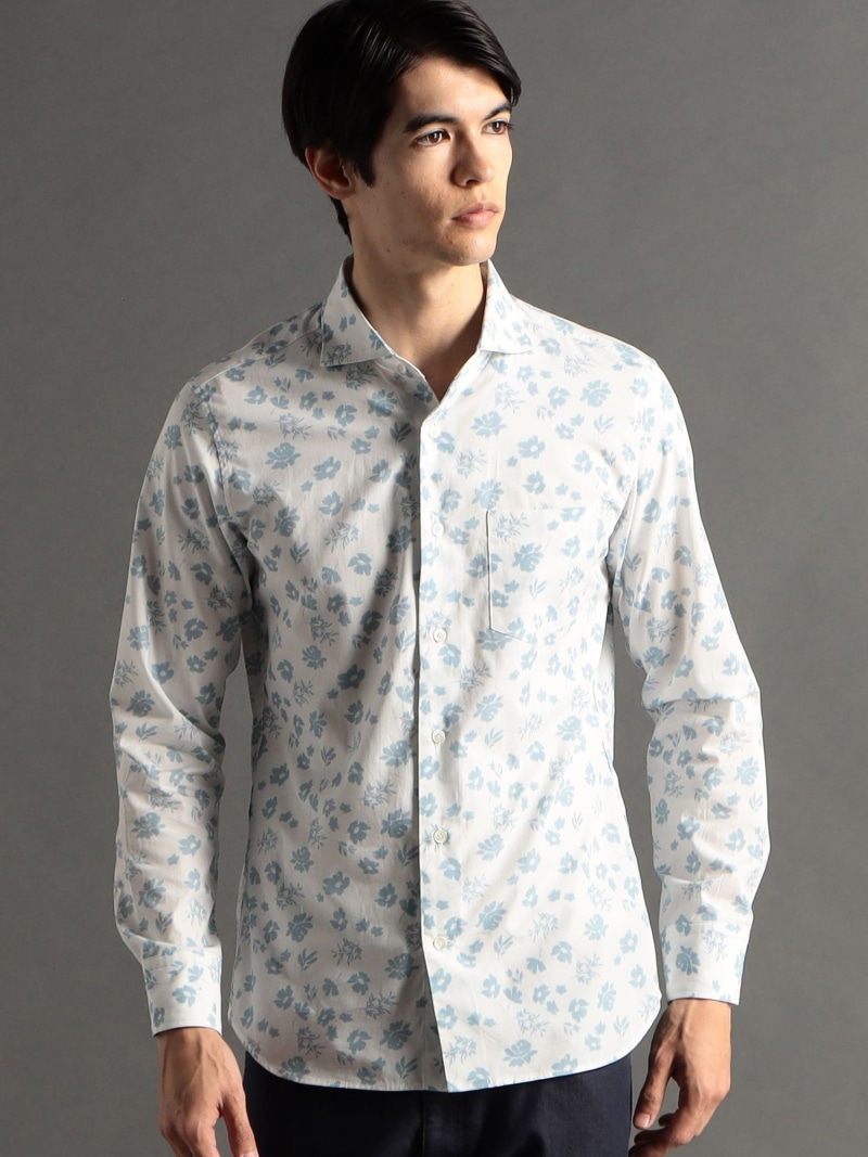 楽天市場】【SALE／60%OFF】【ex/tra】プリント カッタウェイカラー