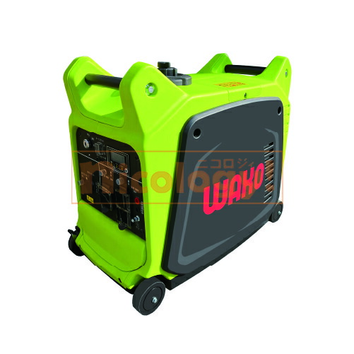 【法人様限定商品】【屋号必須】WAKO インバーター発電機 移動式 発電設備 大容量 超軽量 最大出力3.0kW 静音