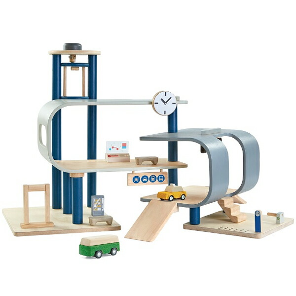 楽天市場】木のおもちゃ Plantoys プラントイ パーキングガレージ3