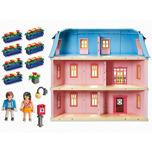 送料無料 プレイモービル ドールハウスシリーズ デラックスドールハウス ごっこ遊び 3歳 4歳 5歳 誕生日プレゼント 誕生日 男の子 女の子 女 おもちゃ オモチャ ドールハウス 幼児 ドイツ キッズ 家 子供 人形 フィギュア 知育玩具 Playmobil こども 玩具 室内 遊び