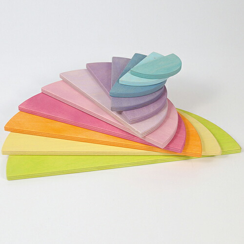 楽天市場】グリムス 積み木 半円盤・ナチュラル GM10676 GRIMM'S 木製