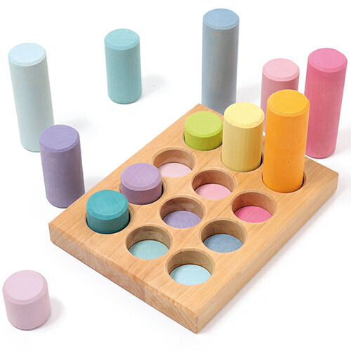 楽天市場】グリムス 積み木 Grimm's パステルローラー・40 GM10172