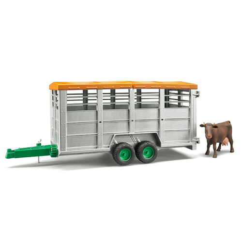 ブルーダー 畜産業務用トレーラー （フィギュア付き） 車のおもちゃ 砂場 ダンプカー トラック 子供 ドイツ 誕生日 誕生日プレゼント 男の子 男 3歳 4歳 5歳 玩具 幼児 キッズ バースデー ダンプ プレゼント 乗り物 車 クリスマスプレゼント