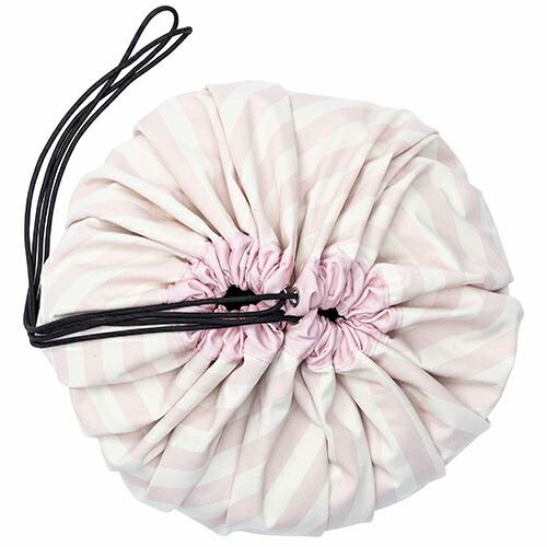 Play Go プレイ ゴー ストライプ ピンク 140cm 誕生日 片付け 男 女 おもちゃ プレゼント 誕生日プレゼント 男の子 赤ちゃん 子供 女の子 ベビー おしゃれ 幼児 玩具 ベビーグッズ 収納 キッズ 子ども ベビー玩具 かわいい プレイマット ギフト こども 誕生日