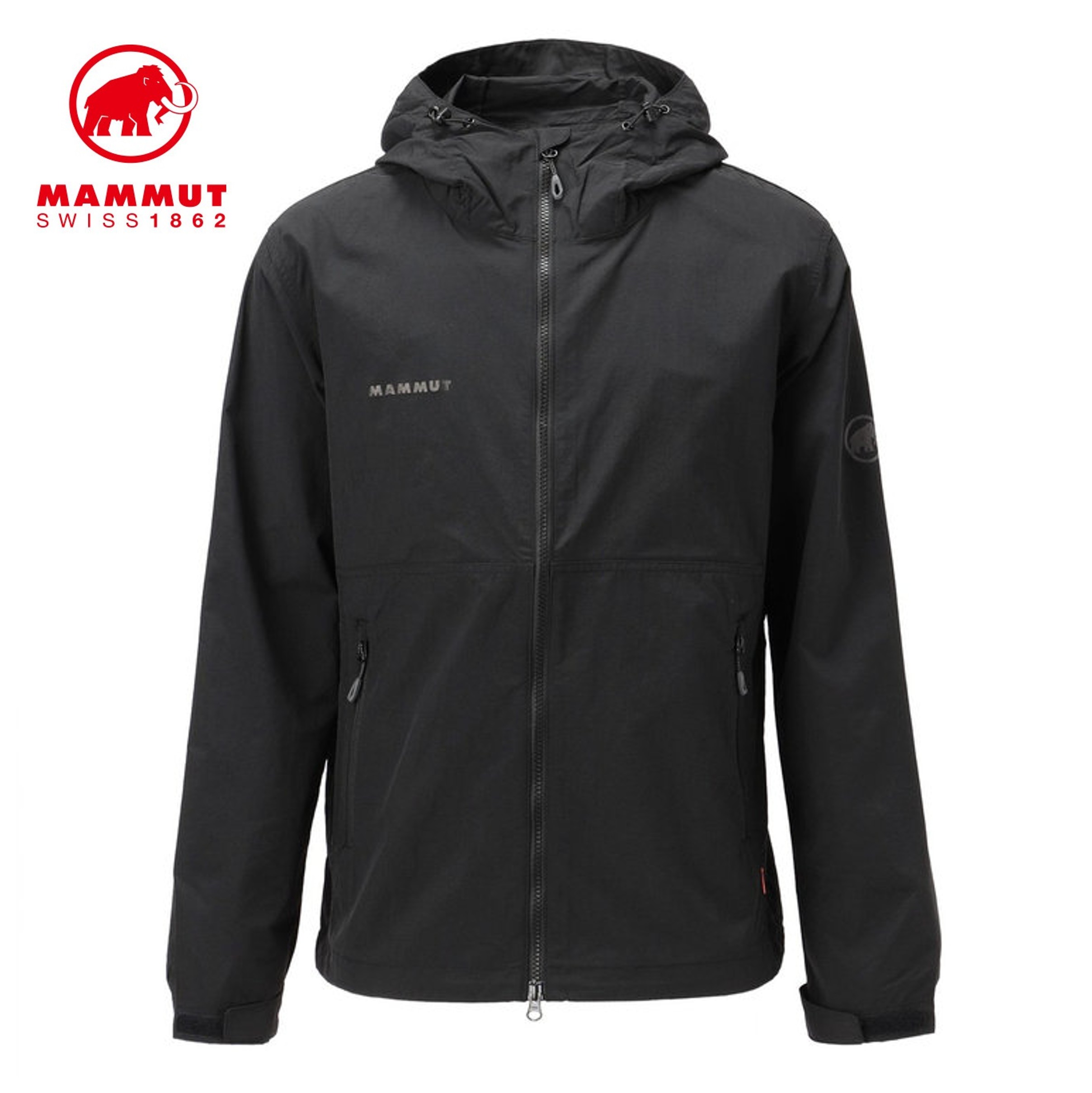（週末差し出し聞き入れる） マムート MAMMUT Hiking WB Hooded Jacket AF Men M大いさ 1012-00590 7619876140739 黒いこと 黒 上衣 防風 撥水 軽さ ナイロン 上衣 パーカー 山登り 難民キャンプ アウトドア 沖釣り 銀輪 旅する メンズ 置き目品 一般受け おすすめ 差し上げ物 パーカー-メンズファッション
