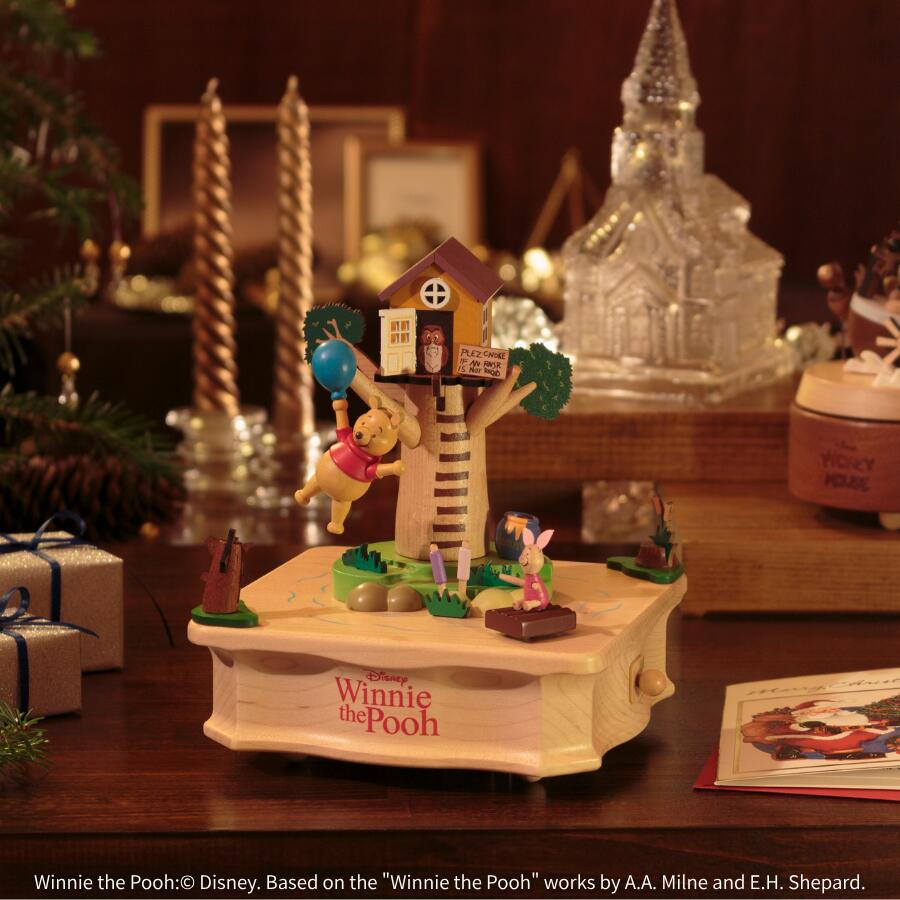 楽天市場】ニデックオルゴール ディズニー木製からくりオルゴール くま