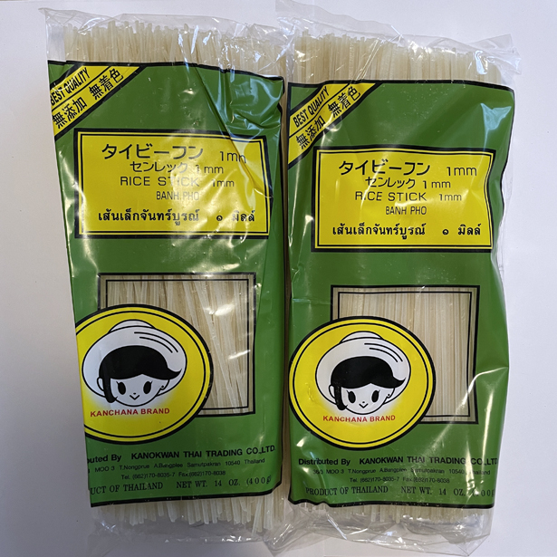 米粉 米麺 ＲＩＣＥ ＳＴＩＣＫ 3ｍｍ タイビーフン 3ｍｍ 400ｇ BANH PHO KANCHANA BRAND PRODUCT O  yhKJ17L7J5, 食品 - esquelles.org