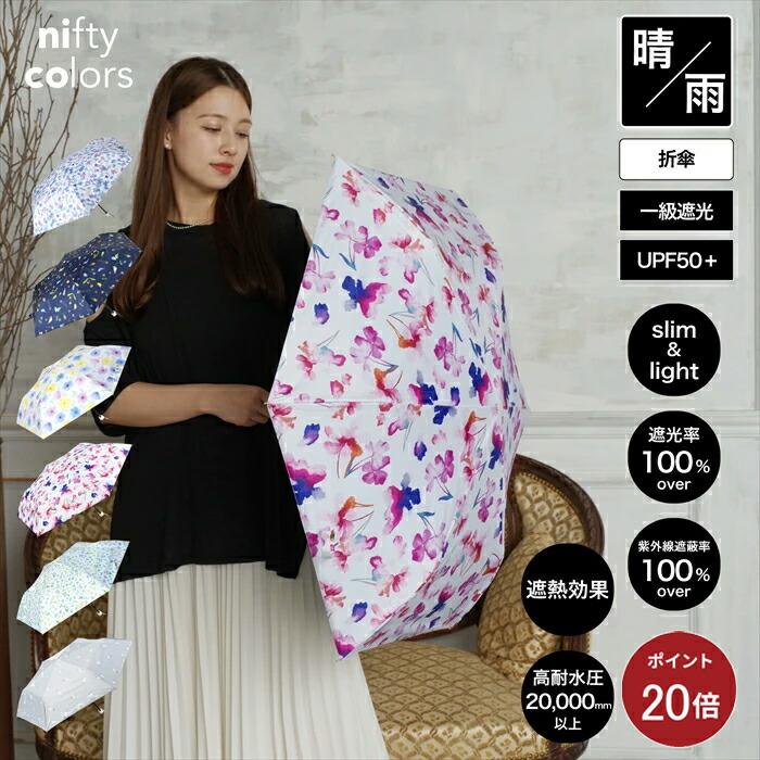 【美品】nuts花柄日傘 ブラック・ホワイト 美品】nuts花柄日傘 ブラック・ホワイト 美品】nuts花柄日傘 ブラック