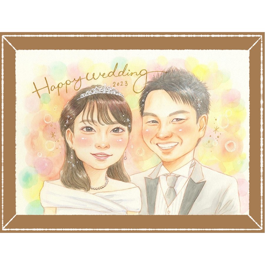ウェルカムボード 似顔絵 ギフト 名入れ 贈り物 手描き プレゼント 結婚式 結婚祝い ウェディング ウェルカムボード 婚礼 新婦 両親 新郎 カップル 満足保証 名入れ 下書き確認 修正無料 似てる かわいい 一生もの 宝物 ウェディング ブライダル 思い出 一生もの｜似顔絵プレゼント