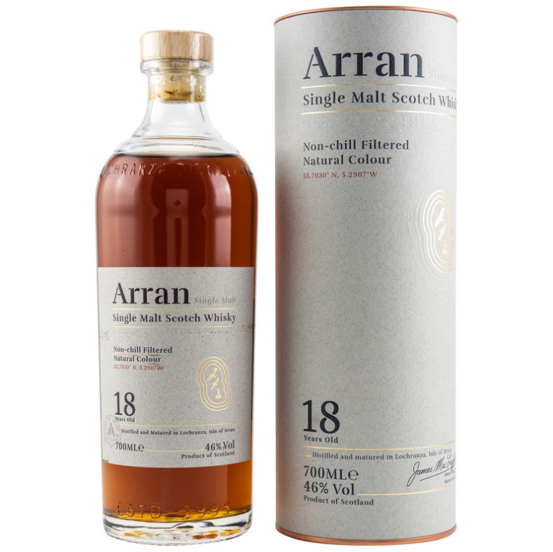 楽天市場】送料無料 アランモルト 18年 700ml 46度 箱付 Arran 18years
