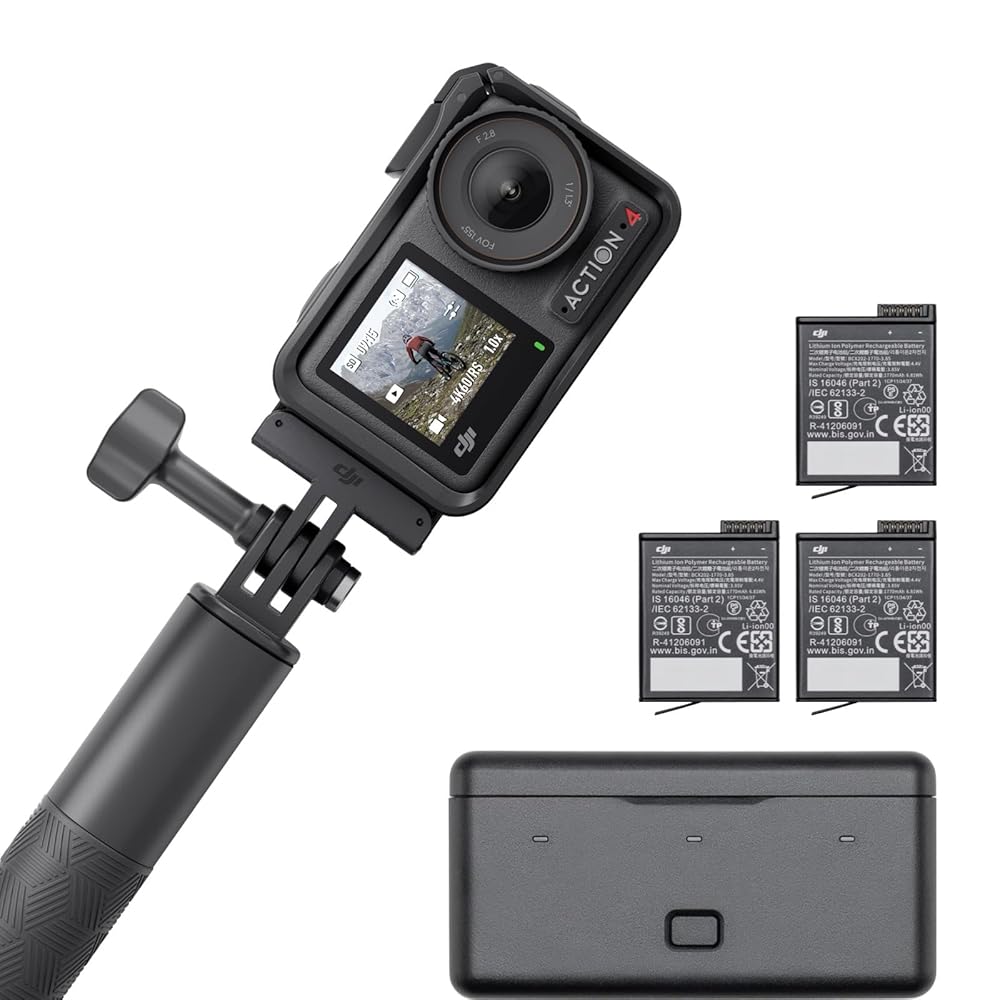 DJI アクションカメラ Osmo Action 4 アドベンチャー コンボ 【国内正規品】 4K/120fps対応 防水カメラ【宅急便】【C-2】