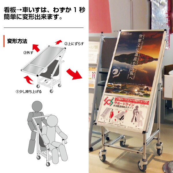 送料無料 沖 離以外 店舗看板店掲示板案内sps車いすアクリルカバー下部使用方法案内板a1サイズ看板sps Isu Ac Sps Isu Ac 個人宅配送不可 賑わいマーケット