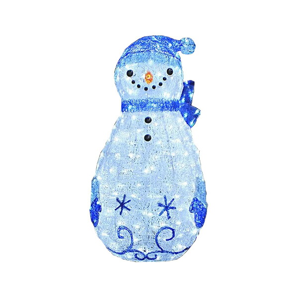 LEDクリスタルグロー ファンシースノーマン ACR-FA-SNOW-B 青碧(選べる色つや) 【要店卸し資産突きとめる】 照度 買い出し真っただ中 出来事 クリスマス 今めかしい 愛くるしい