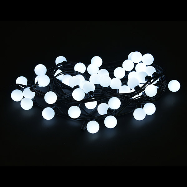 LEDグローブストリングライト38Φ ALGB-50WB ホワイト (選べるカラー) 6ヶセット【要在庫確認】｜賑わいマーケット 店