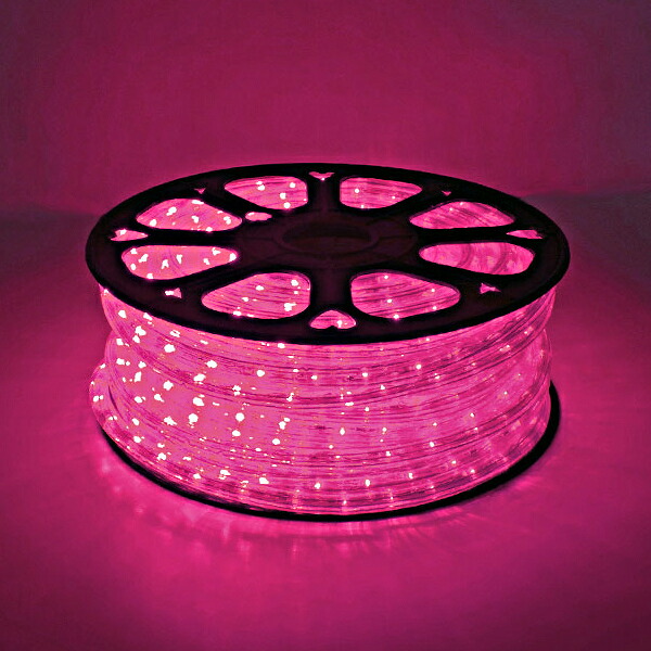 LED 縄索ともし火 40m巻 サクラ色 ALRL-40P IP65VSN 防雨操作手順 100V 【要店卸し資産突きとめる】
