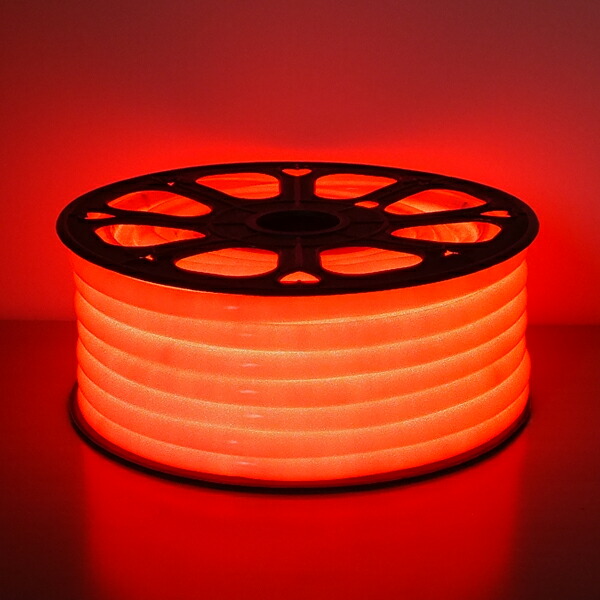 LED フレキシネオンロープライト30m巻 赤いこと AFNR-30R 防雨操作手順 100V 【要店卸し資産突きとめる】