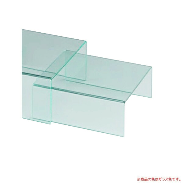 テーブル(コの字台) KG-16 3台セット アクリル製品 【キャンセル不可】　ガラス色｜賑わいマーケット 店