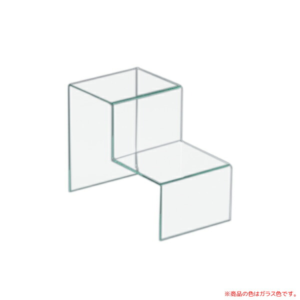 ミニ2段台 K-9WG 4台書き割り アクリル樹脂生産物 【とり止める不可】 硝子色