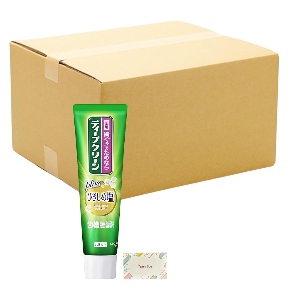 名取り草 ディープクリーン 薬用ハミガキ ひきしめ塩 100g 48個書き割り + Kunutonn一風変わったロゴタイプ入り口・入口e おまけ付
