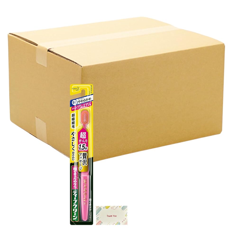 花王 ディープクリーン ハブラシ ぎっしりプレミアム コンパクト やわらかめ 72個セット + Kunutonnオリジナルロゴ入りe おまけ付｜日本アクト株式会社　店