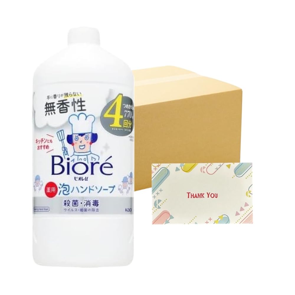 花王 泡ハンドソープ 無香性 つめかえ用 770ml ハンドソープ +Kunutonnオリジナルロゴ入りeおまけ付