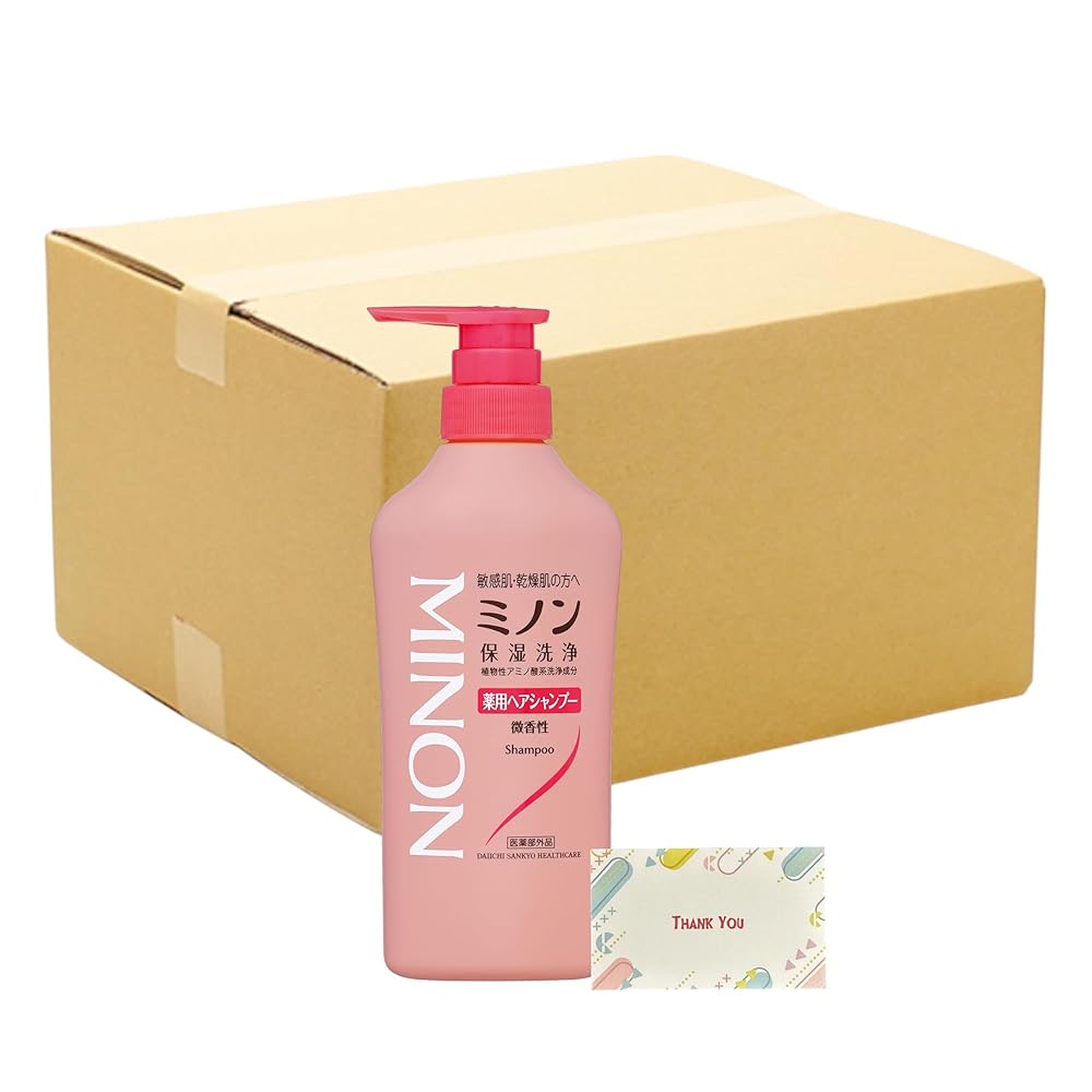 ミノン 薬用髪の毛シャンプー 本体瓶 450ml 感じやすい肌 かゆみ フケ 保湿 かわき切る打つ手 弱酸性 低揺りうごかす性 治療薬部外品