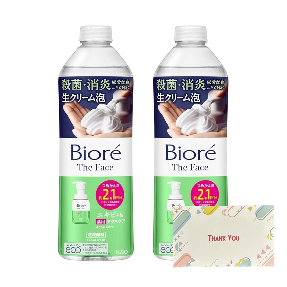 名取り草 ビオレ ザフェイス アクネケア つめかえ用 340ml 洗顔 +Kunutonn事あたらしいロゴタイプ入り口・入口eおまけ付