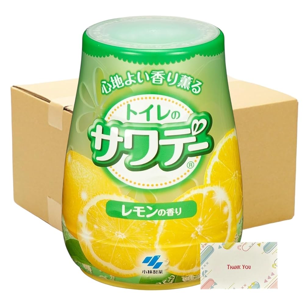 【まとめ買い 24個仕掛ける】 室内用便器のサワデー すっきり檸檬の芳ばしさ 室内用便器用 消臭 芳ばしさ剤 詰め替え用 140g + Kunutonn一風変わったロゴタイプ入り口・入口eおまけ付