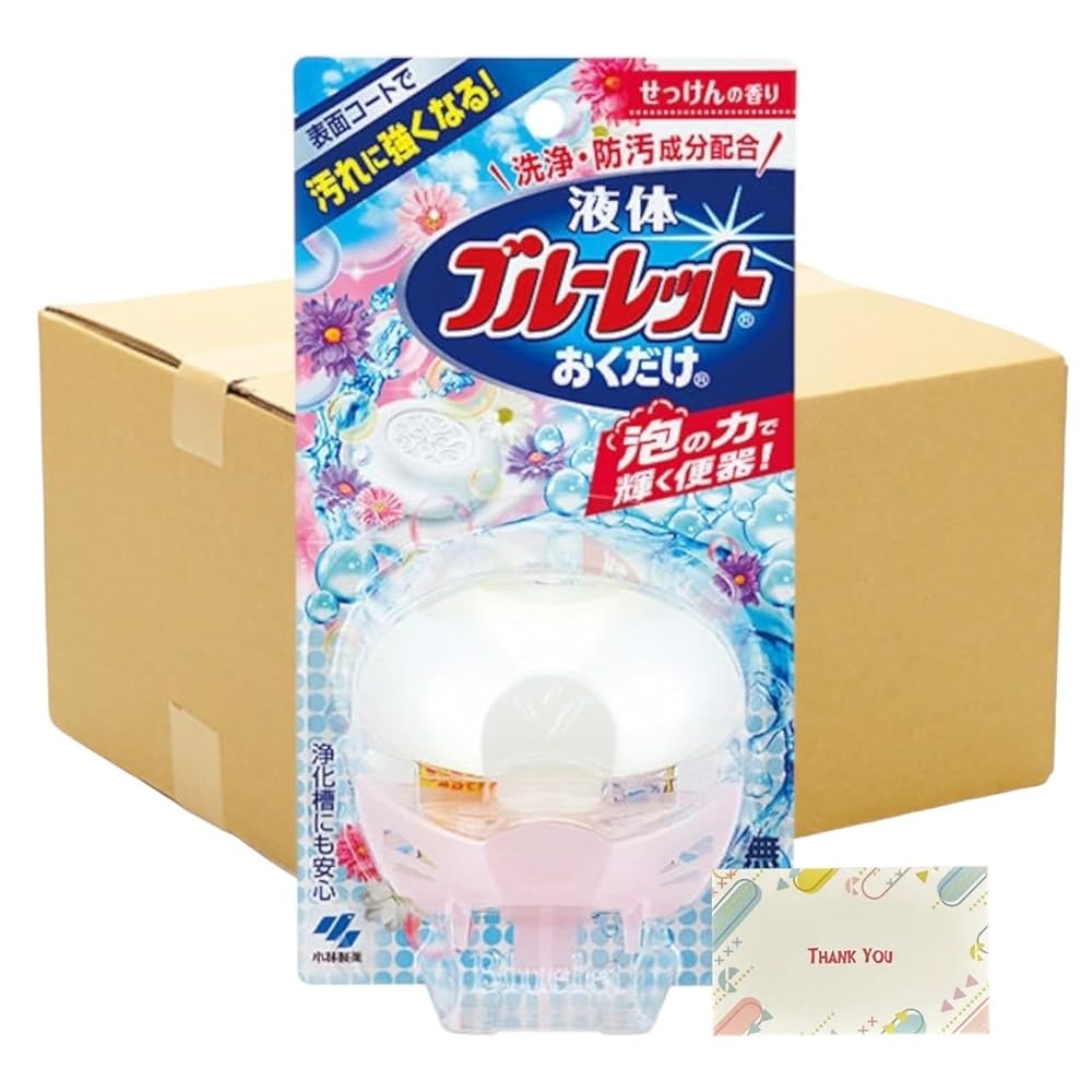 【まとめ買い 48個書き割り】 流動物ブルーレットおくだけ 幼児用便器貯蔵タンク芳ばしさ洗い濯ぎ剤 本体 せっけんの芳ばしさ 70ml + Kunutonn事あたらしいロゴタイプ入り口・入口eおまけ付