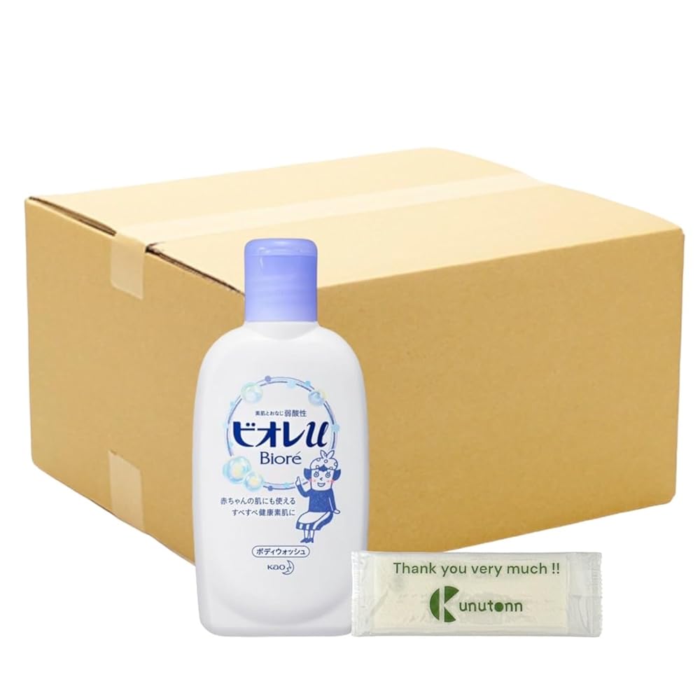 【まとめ買い 個セット】 花王 ビオレu ボディウォッシュ モイスチャー フローラル ミニ 90ml + Kunutonnオリジナルロゴ入りeおまけ付｜日本アクト株式会社　店