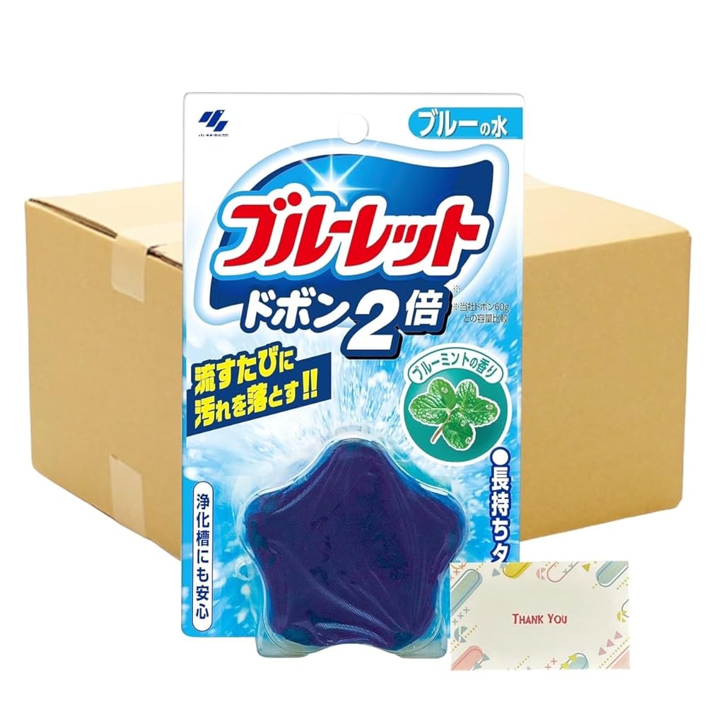 【まとめ買い 24個書き割り】青碧ネットボール ドボン2倍 室内用便器貯蔵タンク洗いもの剤 青碧ペパーミントの芳ばしさ 120g + Kunutonn一風変わったロゴタイプ入り口・入口eおまけ付