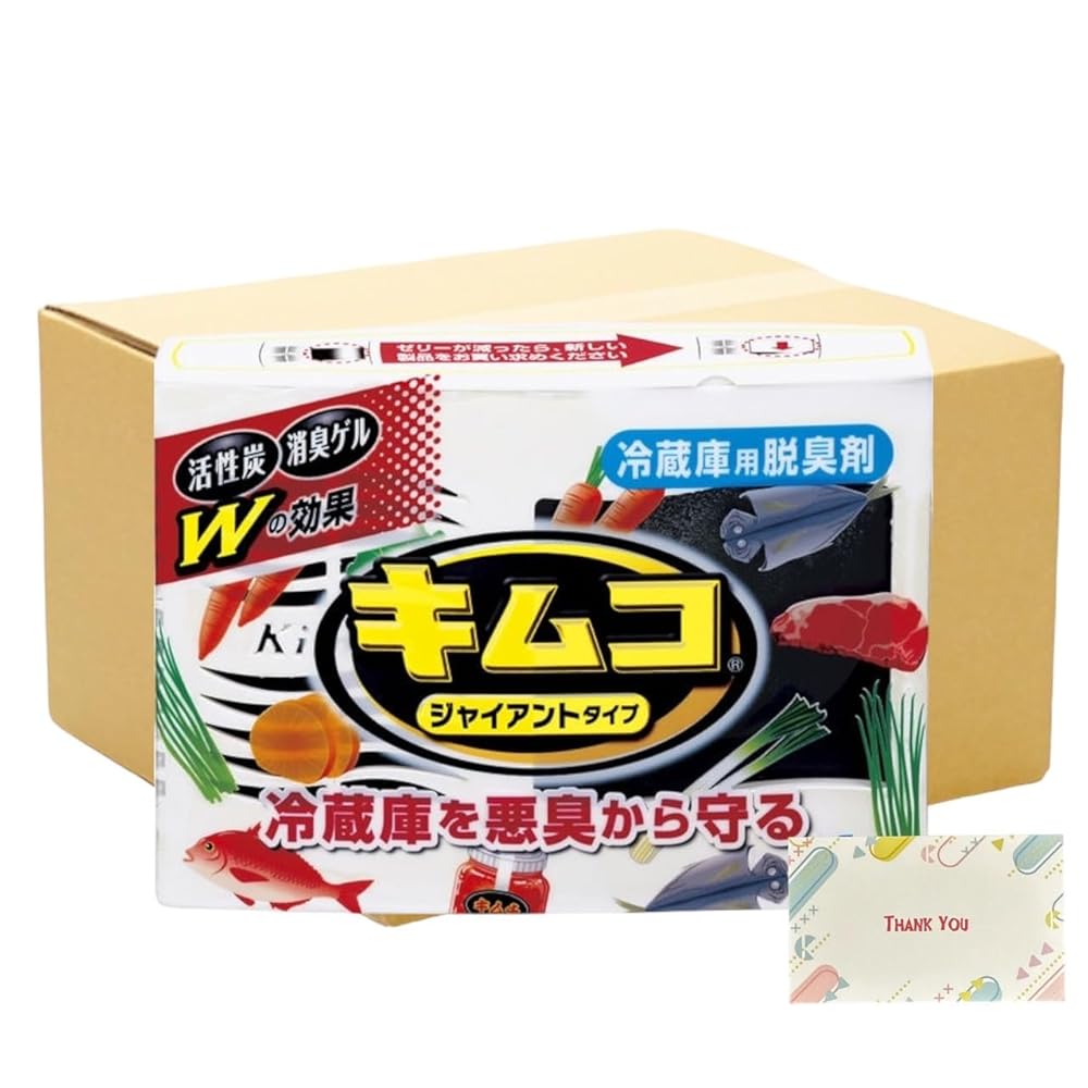【まとめ買い 48個セット】 キムコジャイアント 冷蔵庫用脱臭剤 大型冷蔵庫用 消臭剤 + Kunutonnオリジナルロゴ入りeおまけ付