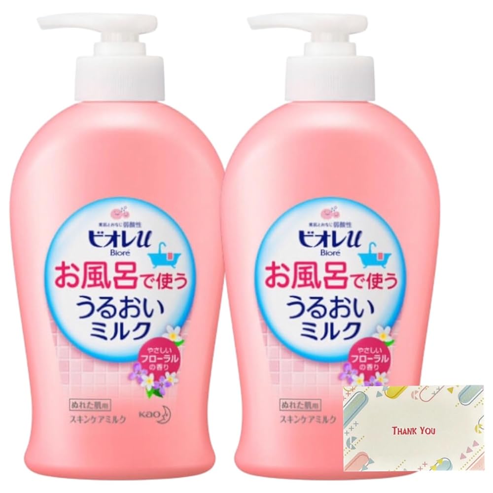 【まとめ買い 個書き割り】名取り草 ビオレu お風呂で使う うるおい酪漿 フローラル 300ml + Kunutonn一風変わったロゴタイプ入り口・入口eおまけ付