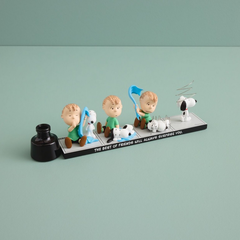 【送料無料】The Peanuts(R) Gallery Best Friends Linus and Snoopy Limited Edition Figurine スヌーピー ライナス 立体コミックフィギュア 限定生産品