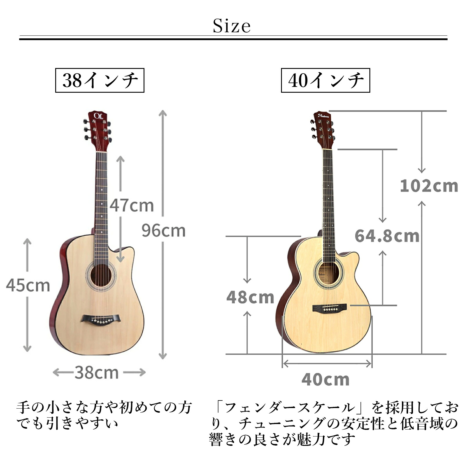 6月20日~最大2000円クーポン+P2倍】アコースティックギター 初心者 