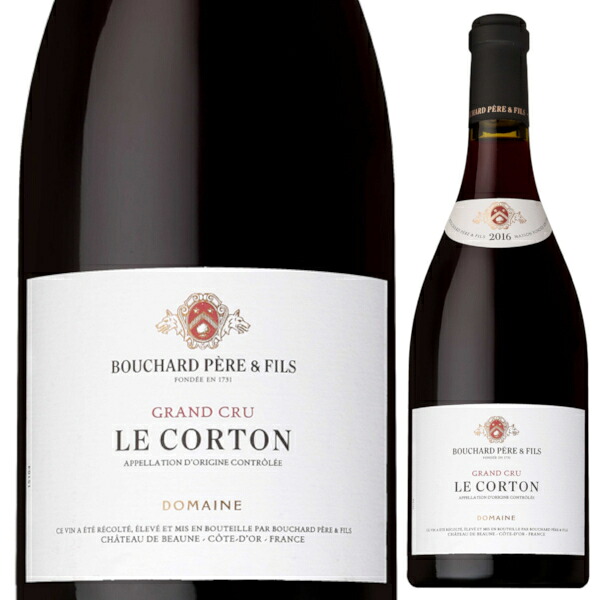2016 ドメーヌ ブシャール ペール エ フィス ル コルトン グラン クリュ 750ml 赤 le corton domaine bouchard pere et fils ピノ ノワール ブルゴーニュ フランス 赤ワイン【送料無料※一部地域は除く】｜日本ワインの専門店　日本葡萄酒店 27,900円