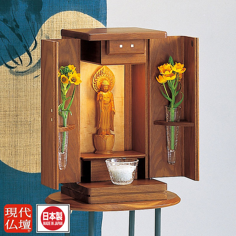 仏壇 コンパクト ミニ ミニ仏壇 おしゃれ モダン 現代仏壇「グレイン」上置き仏壇 ミニ 仏壇 家具調 手元供養 無宗教 仏壇小型 日本製 国産仏壇 木製 置き型 マンション インテリア リビング