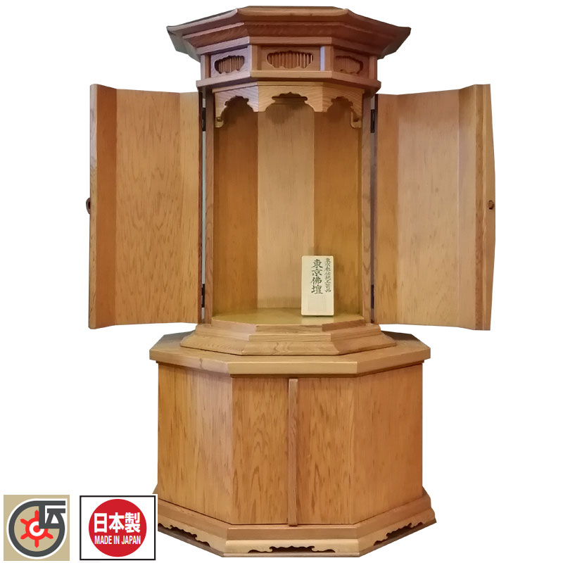 日本製 国産仏壇言い慣わし芸術品 日本の首都仏壇「屋久杉製八角厨子型仏壇」16号 今めかしい仏壇 言い慣わし型仏壇 日本製 国産仏壇 室内装飾仏壇 無組織宗教 屋久杉
