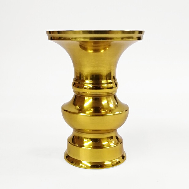 仏具 花立 花立て「花立 金色 3.5寸」花瓶 仏花 仏具 仏花用 花立て 花入れ 仏壇花立 供花 仏花 飾り 花つぼ お供え 高級 高級仏具 小物 法要 お盆 仏具用品 葬儀 お葬式 法事 仏事 仏壇用具お盆｜お仏壇の日本堂
